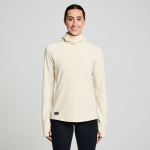 Beige Saucony Triumph Tunic Women's Hoodie | USA BIQGUR