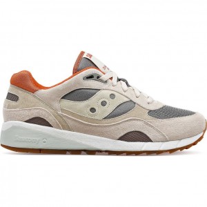 Beige / Grey Saucony Shadow 6000 Men's Sneakers | USA DNFGJL