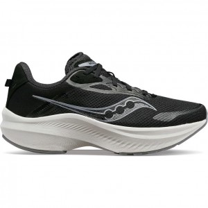 Black Saucony Axon 3 Men's Running Shoes | USA LNRPQB