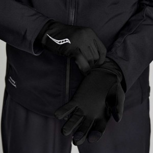 Black Saucony Solstice Women's Gloves | USA TPRVJW