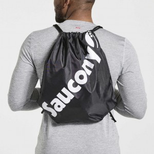 Black Saucony String Men's Bag | USA VILDFX