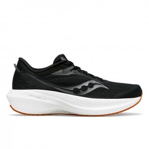 Black Saucony Triumph 21 Men's Running Shoes | USA RXNMZQ