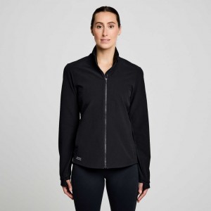 Black Saucony Triumph Women's Jacket | USA BVATQW