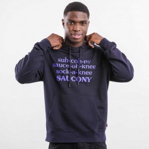 Black Saucony X Frank Cooke Rested Men's Hoodie | USA KVGYFM