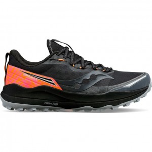 Black Saucony Xodus Ultra 2 Men's Trail Running Shoes | USA DKUIBP