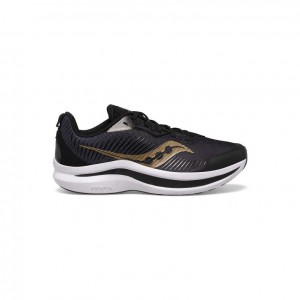 Black / Gold Saucony Endorphin KDZ Big Kids' Sneakers | USA TJBWFL