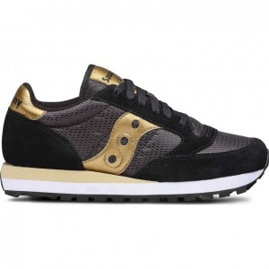 Black / Gold Saucony Jazz Original Women's Sneakers | USA XJYKOS