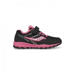 Black / Pink Saucony Cohesion TR14 A/C Big Kids' Sneakers | USA ZKDWUY