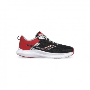 Black / Red Saucony Axon 3 Big Kids' Sneakers | USA UHGZNY