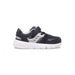 Black / Silver Saucony Jazz Lite 2.0 Little Kids' Sneakers | USA XGSQHA