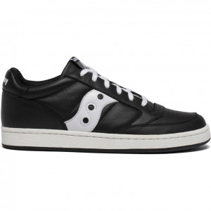 Black / White Saucony Jazz Court Men's Sneakers | USA DLXVNR