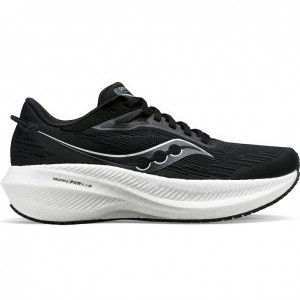 Black / White Saucony Triumph 21 Women's Wide Running Shoes | USA PSFCEK