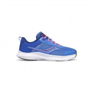 Blue Saucony Axon 3 Big Kids' Sneakers | USA QPEZUL