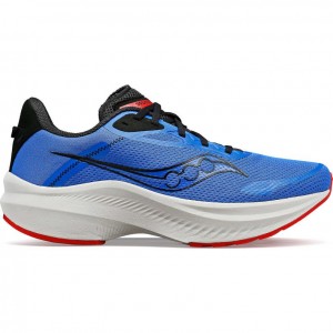 Blue Saucony Axon 3 Men's Running Shoes | USA CBGDWP