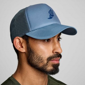 Blue Saucony Foamie Men's Trucker Hats | USA XEAHUG