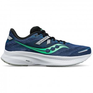 Blue Saucony Guide 16 Men's Wide Running Shoes | USA NVKJTL