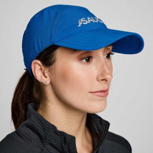 Blue Saucony Outpace Women's Hat | USA AMLKUW