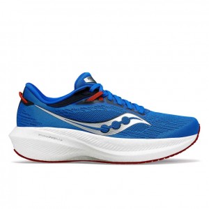 Blue Saucony Triumph 21 Men's Running Shoes | USA RYXUTS