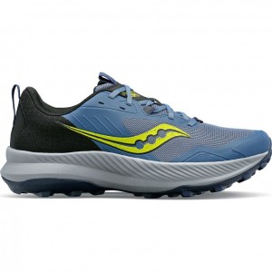 Blue / Black Saucony Blaze TR Men's Trail Running Shoes | USA KOVDHE