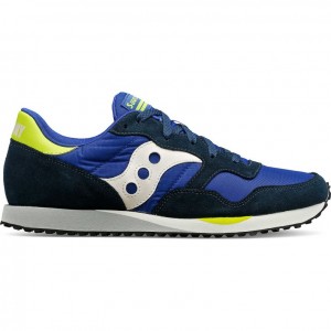 Blue / White / Light Green Saucony DXN Men's Sneakers | USA DBIWKV