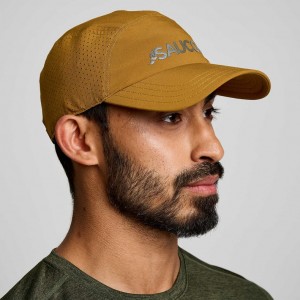 Brown Saucony Outpace Men's Hat | USA FVRTJK