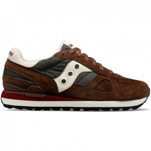 Brown Saucony Shadow Original Premium Men's Sneakers | USA UTKCFP