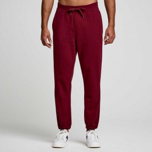 Burgundy Saucony Recovery Men's Jogger | USA ETBGCI