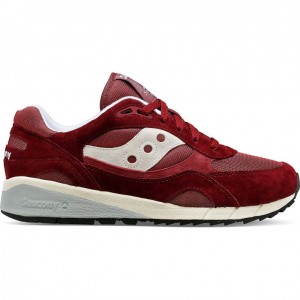 Burgundy Saucony Shadow 6000 Men's Sneakers | USA PVNWLD