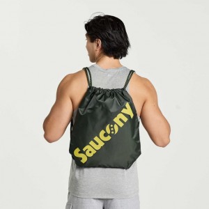 Dark Green Saucony String Men's Bag | USA AGRHBW