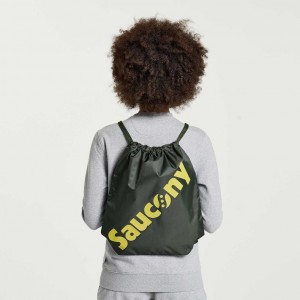 Dark Green Saucony String Women's Bag | USA ETALBX