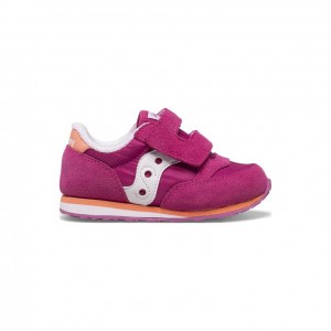 Fuchsia Saucony Baby Jazz Hook & Loop Little Kids' Sneakers | USA PKDONZ