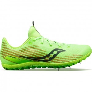 Green Saucony Havok XC 3 Men's Spikes | USA OSEQZI