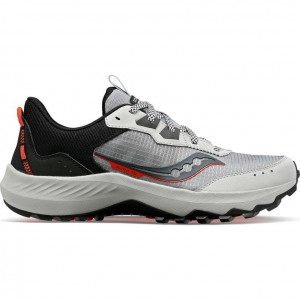 Grey Saucony Aura TR Men's Trail Running Shoes | USA TGOKSW