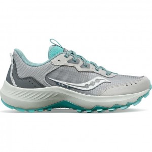 Grey Saucony Aura TR Women's Trail Running Shoes | USA RXIWYF