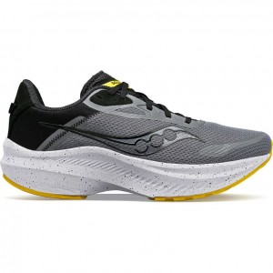 Grey Saucony Axon 3 Men's Running Shoes | USA FNHQCL