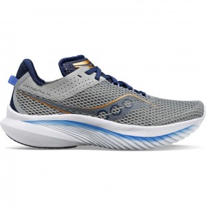 Grey Saucony Kinvara 14 Women's Running Shoes | USA ZWHITQ