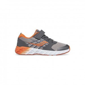 Grey Saucony Wind 2.0 A/C Big Kids' Sneakers | USA UFRYXV