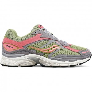 Grey / Green / Pink Saucony ProGrid Omni 9 Premium Women's Sneakers | USA AMDLNS