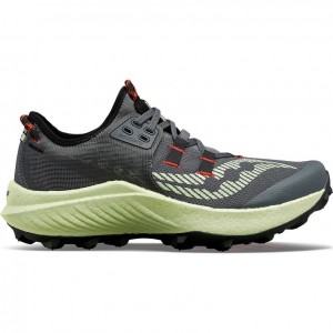 Grey / Mint Saucony Endorphin Rift Men's Trail Running Shoes | USA PFOAZK