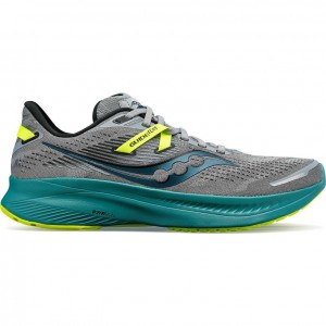 Grey / Turquoise Saucony Guide 16 Men's Running Shoes | USA UPOFMZ