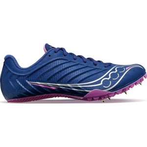 Indigo Saucony Spitfire 5 Women's Spikes | USA EVAYIC