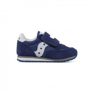 Navy Saucony Baby Jazz Hook & Loop Little Kids' Sneakers | USA CMRDLV