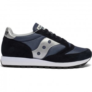 Navy / Silver Saucony Jazz 81 Men's Sneakers | USA NIGLFJ