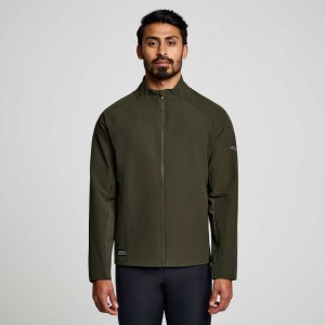 Olive Saucony Triumph Men's Jacket | USA TAOWEH