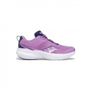 Purple / Indigo Saucony Kinvara 14 Big Kids' Sneakers | USA AWHVBC