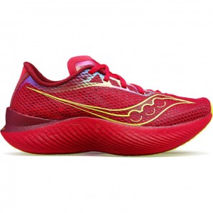 Red Saucony Endorphin Pro 3 Women's Running Shoes | USA FMHZUK