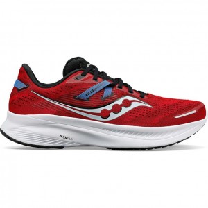 Red Saucony Guide 16 Men's Running Shoes | USA NYPZDB