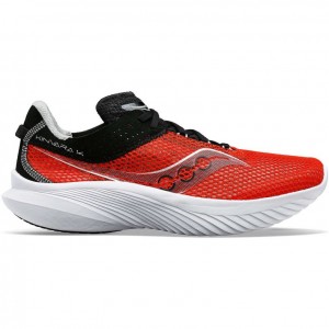 Red Saucony Kinvara 14 Men's Running Shoes | USA JTEUOV