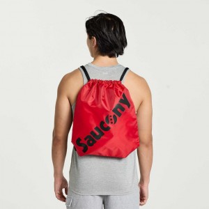 Red Saucony String Men's Bag | USA DNVLXA