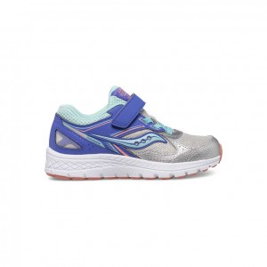 Silver Saucony Cohesion 14 A/C Big Kids' Sneakers | USA JXDCRU